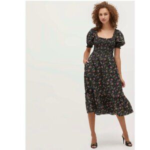 Hill House The Louisa Nap Dress - Multi Berry Crepe